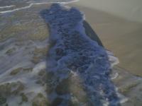 Manalaa casts shadow on the beach