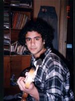 Alaa plays the bass