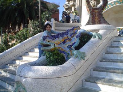 Manal in Park Guell