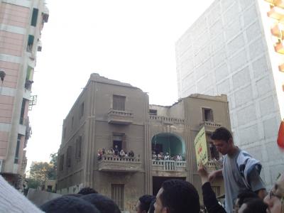 جمهور مظاهرة كنيسة العذراء بالزيتون